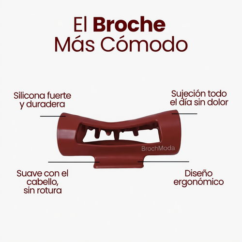 Broche de Silicona para el Pelo - Te protege de golpes, muy duradero y comodo